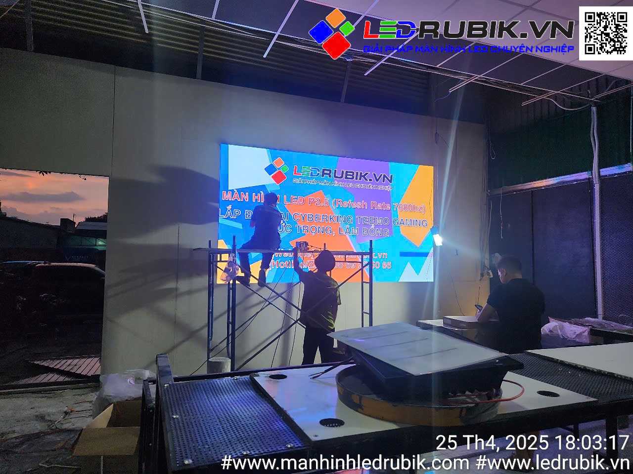 Lắp Đặt Màn Hình LED P2.5 Cho Phòng Game